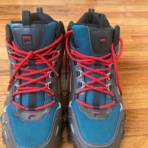 Mens Fila Oakmont TR Mid Athletic Shoe - Pine / Espresso / Black